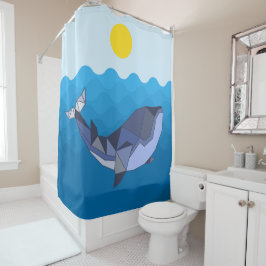 Zee en strand douchegordijn