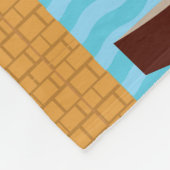 Zee en strand fleece deken (Hoek)