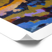 Zee en strand in Bretagne Poster (Hoek)