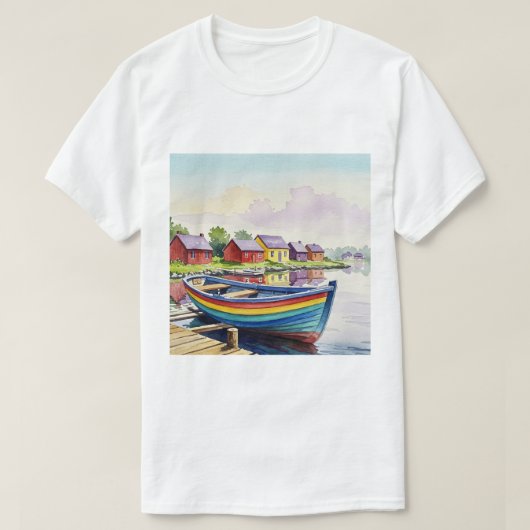 Zee en strand t-shirt (Design voorkant)