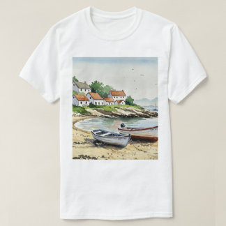 Zee en strand t-shirt