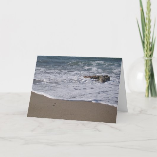 Zee en strand Wenskaart Kaart (Voorkant)