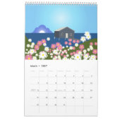 Zee- en strandkalender kalender (Mar 2027)