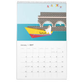 Zee- en strandkalender kalender (Jan 2027)