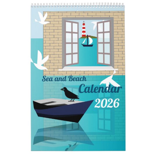 Zee- en strandkalender kalender (Hoes)