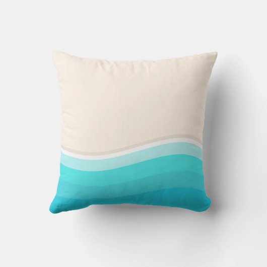 Zee- en strandliefhebbers kussen. kussen (Achterkant)