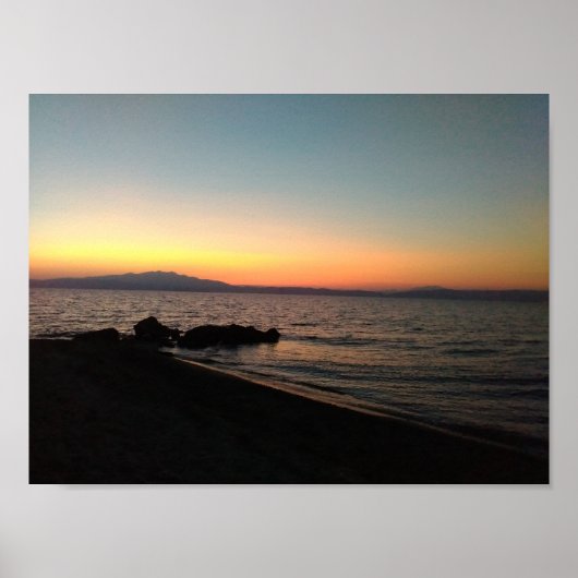 Zee en Sunset Value Poster Papier (Voorkant)