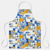 Zee en tegels schort (Voorkant)