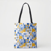 Zee en tegels tote bag (Voorkant)