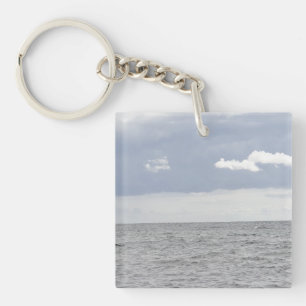 Zee en  wolken sleutelhanger