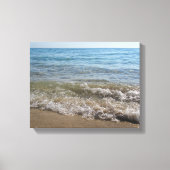Zee- en zand-band golven canvas afdruk (Voorkant)