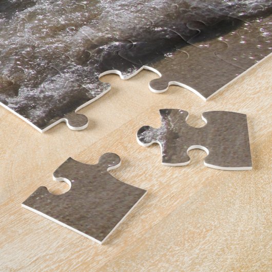 Zee- en zand-band golven legpuzzel (Zijkant)