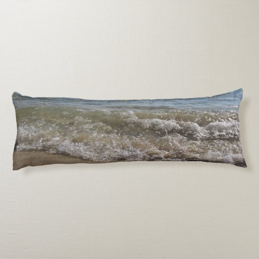 Zee- en zand-band golven lichaamskussen (Achterkant)