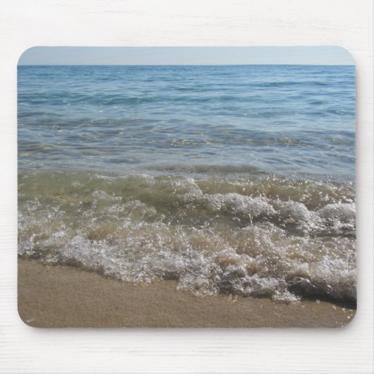 Zee- en zand-band golven muismat (Voorkant)