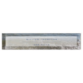 Zee- en zand-band golven naambordje (Voorkant)