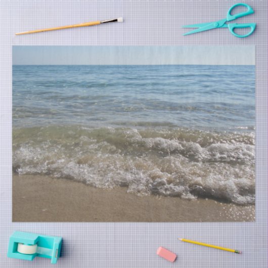 Zee- en zand-band golven tissuepapier (Craft)