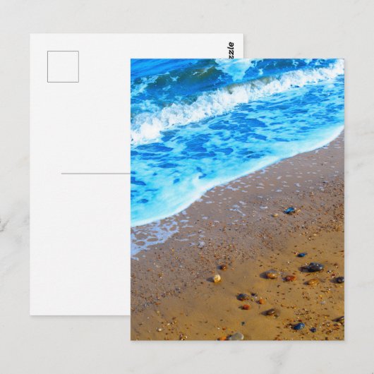 Zee en zand briefkaart (Voorkant / Achterkant)