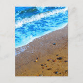 Zee en zand briefkaart (Voorkant)
