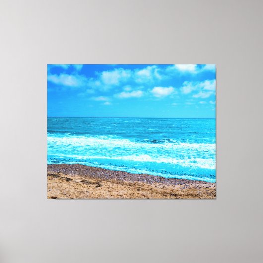 Zee en zand canvas afdruk (Voorkant)