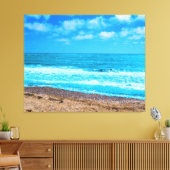 Zee en zand canvas afdruk (Insitu (Woonkamer))