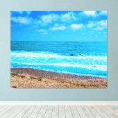 Zee en zand canvas afdruk (Insitu (Houten vloer))