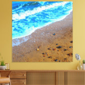 Zee en zand canvas afdruk (Insitu (Woonkamer))