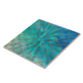 Zee- en zeemeerkalveren in water en goud tegeltje (Zijkant)