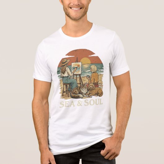 Zee en Ziel Droom Tri-Blend Shirt (Voorkant)