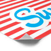 Zee en zon, zout en zand, zomertijd poster (Hoek)