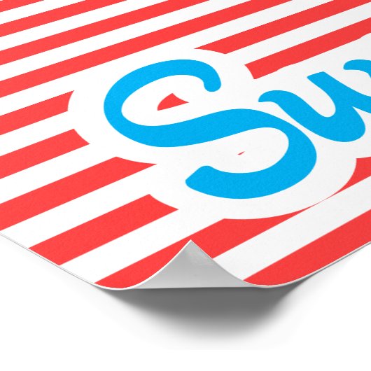 Zee en zon, zout en zand, zomertijd poster (Hoek)