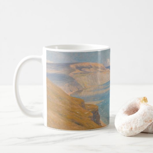 Zee en zonneschijn koffiemok (Met donut)