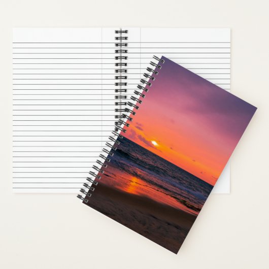 Zee- en zonsondergang notitieboek (Binnen)