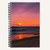 Zee- en zonsondergang notitieboek (Voorkant)