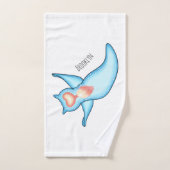 Zee engel cartoon illustratie bad handdoek (Handdoek)