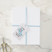 Zee engel cartoon illustratie cadeaulabel (Met Touw)