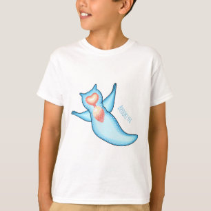 Zee engel cartoon illustratie t-shirt