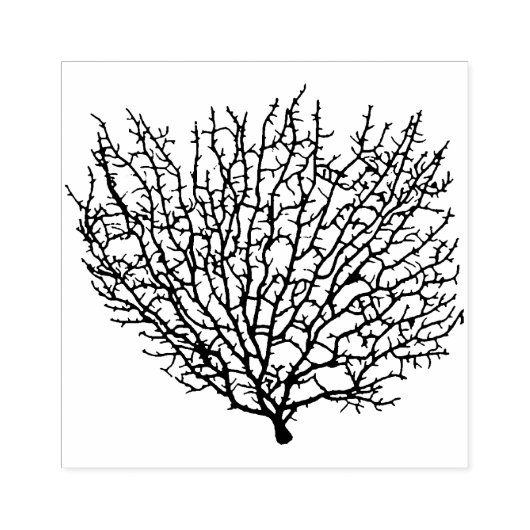 Zee Fan Coral Rubberstempel (Afrduk)