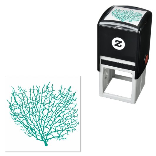 Zee Fan Coral Zelfinktende Stempel (In situ)