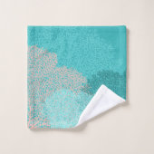 Zee Fans Turquoise Bad Handdoek (Wasdoekje)