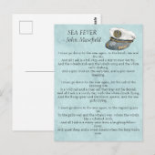 Zee Fever Masefield Poem Briefkaart (Voorkant / Achterkant)