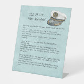 Zee Fever Masefield Poem Reclamebord Met Voetstuk (Voorkant)