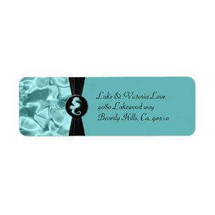 Zee Foam Beach Seahorse Elegant Bruiloft Etiket