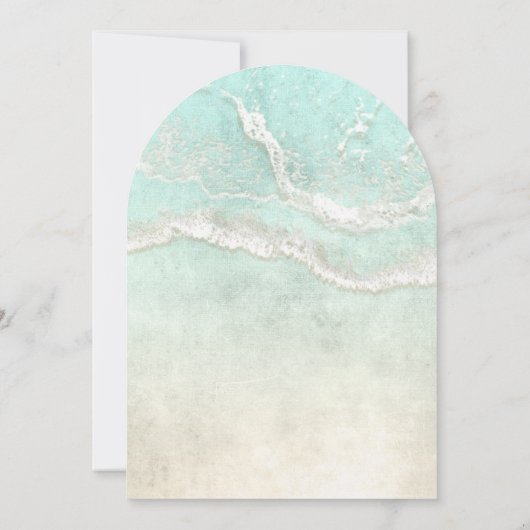 Zee Foam Beach Wedding Arch ID837 Kaart (Achterkant)