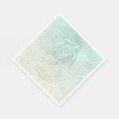 Zee Foam Beach Wedding Dank u V1 ID837 Servet (Hoek)