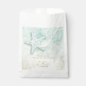 Zee Foam Beach Wedding Dank u V2 ID837 Bedankzakje (Voorkant)