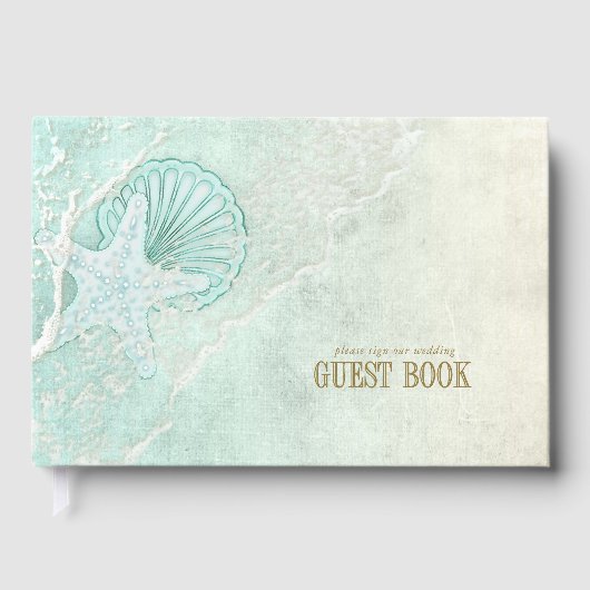 Zee Foam Beach Wedding ID837 Gastenboek (Voorkant)