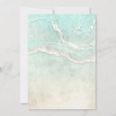 Zee Foam Beach Wedding ID837 Kaart (Achterkant)