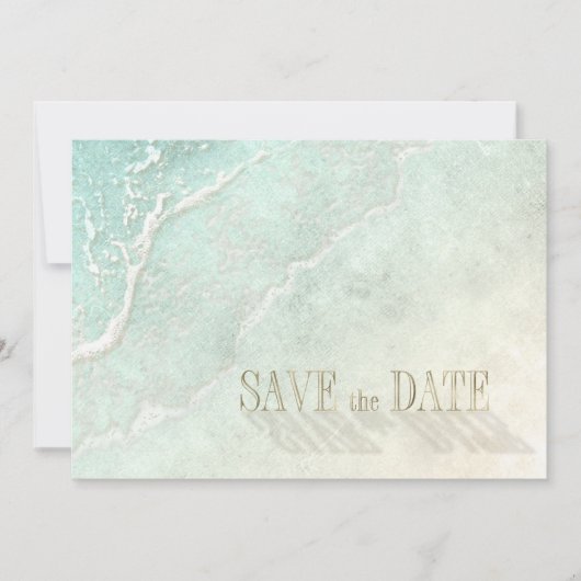 Zee Foam Beach Wedding ID837 Save The Date (Voorkant)