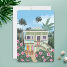 Zee Foam Green Beach House Blank