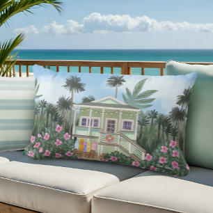 Zee Foam Green Beach House Kussen